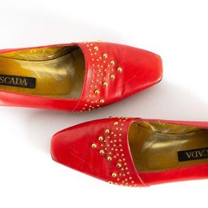 Vintage Escada Leather Flats